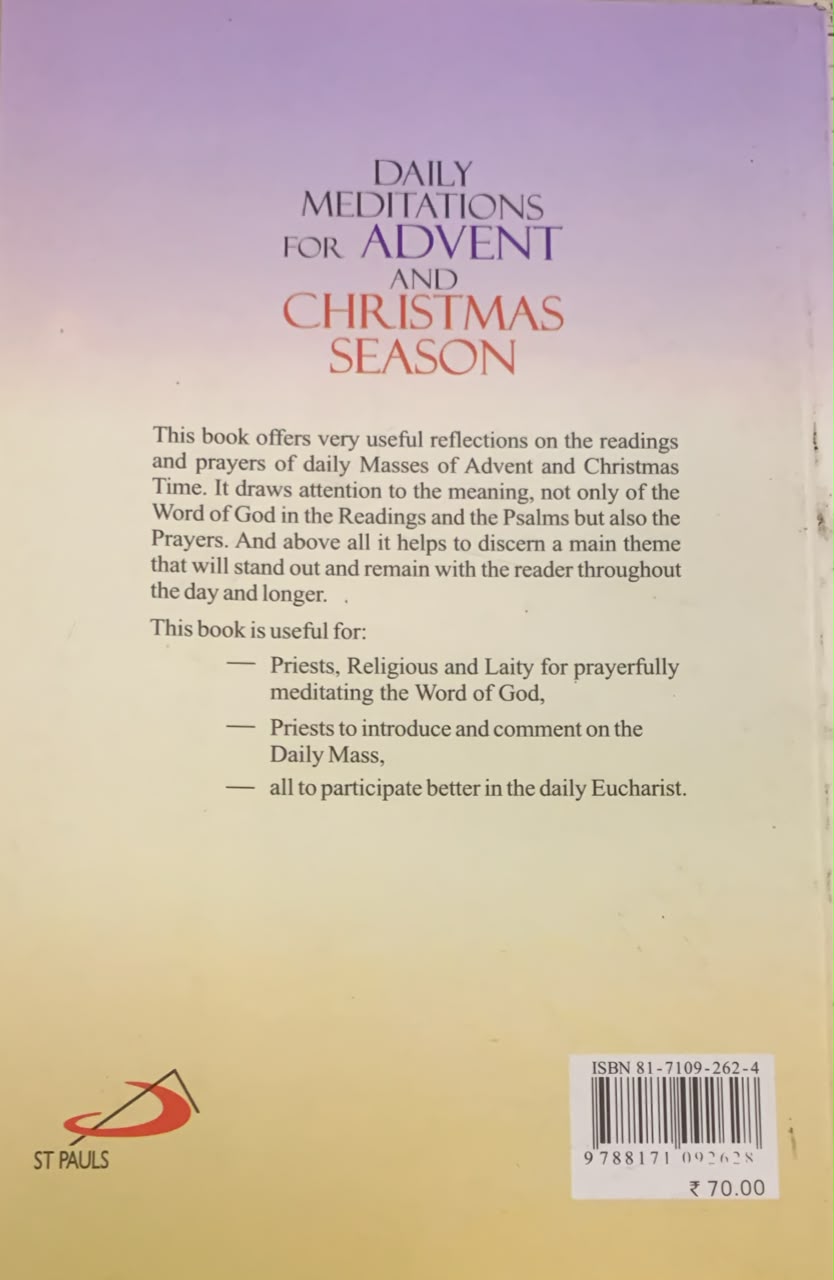 Daily Meditations For Advent And Christmas Season