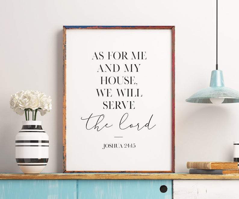 Living Words Wall Decor As for me and my house