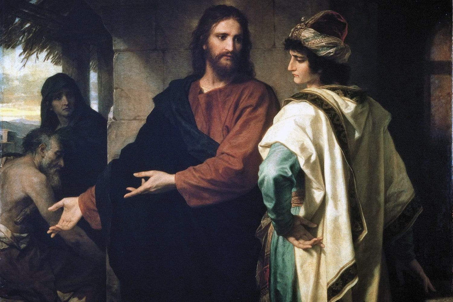 Living Words Wall Decor Christ and The Rich Young Ruler - Heinrich Hofmann - SP22