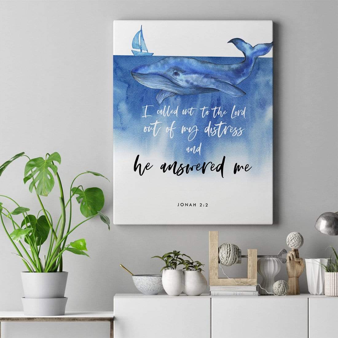 Living Words Wall Decor He Answered Me