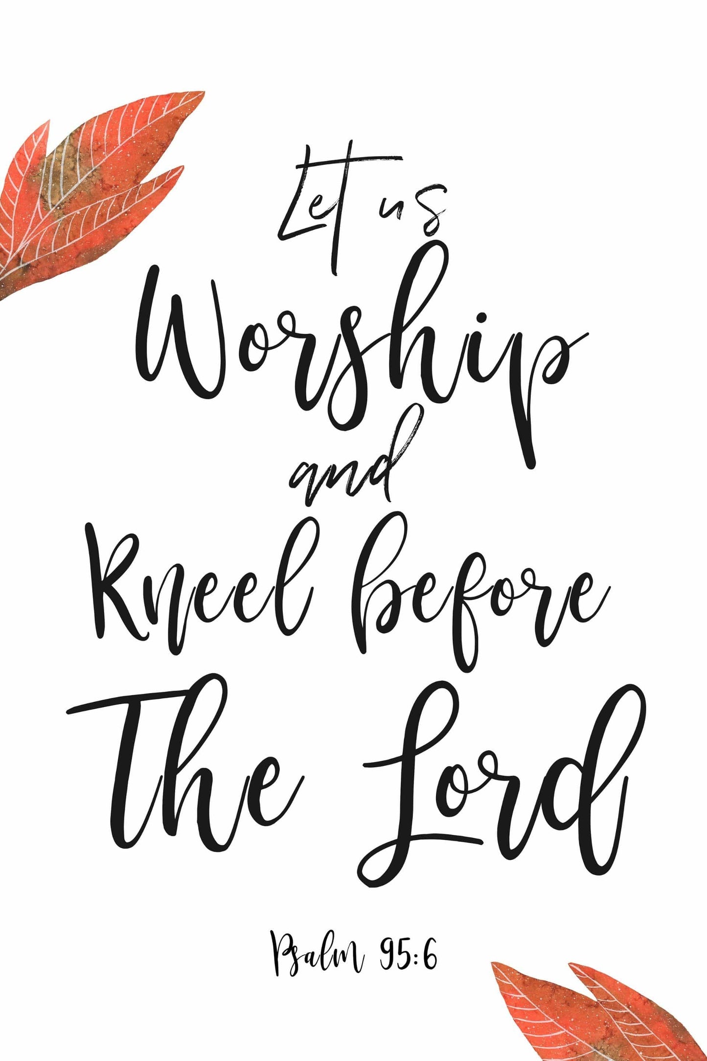 Living Words Wall Decor Kneel before The Lord