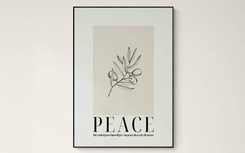 Living Words Wall Decor PEACE