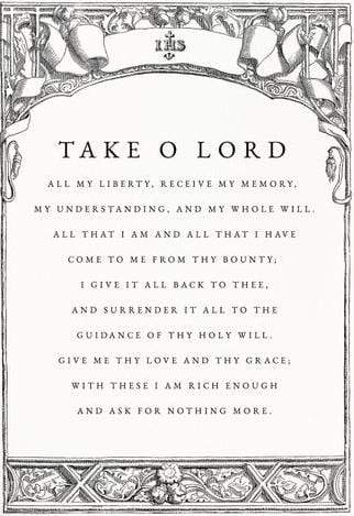 Living Words Wall Decor St. Ignatius of Loyola Prayer