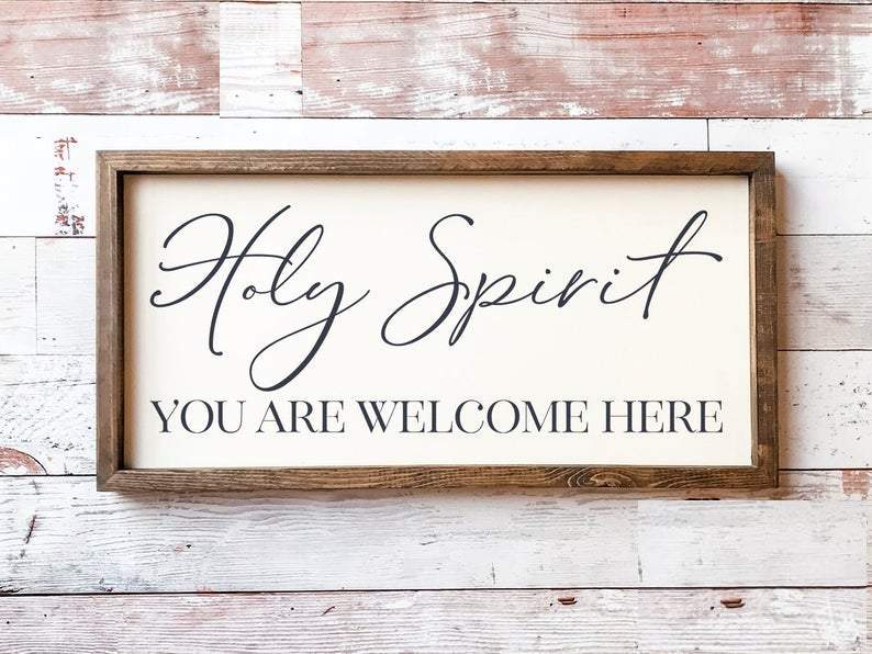 Living Words Wall Decor Standard Size - 18" x 7" Holy Spirit
