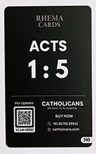BIBLE CARD, SET 7- ENGLISH (PENTECOST SPECIAL)