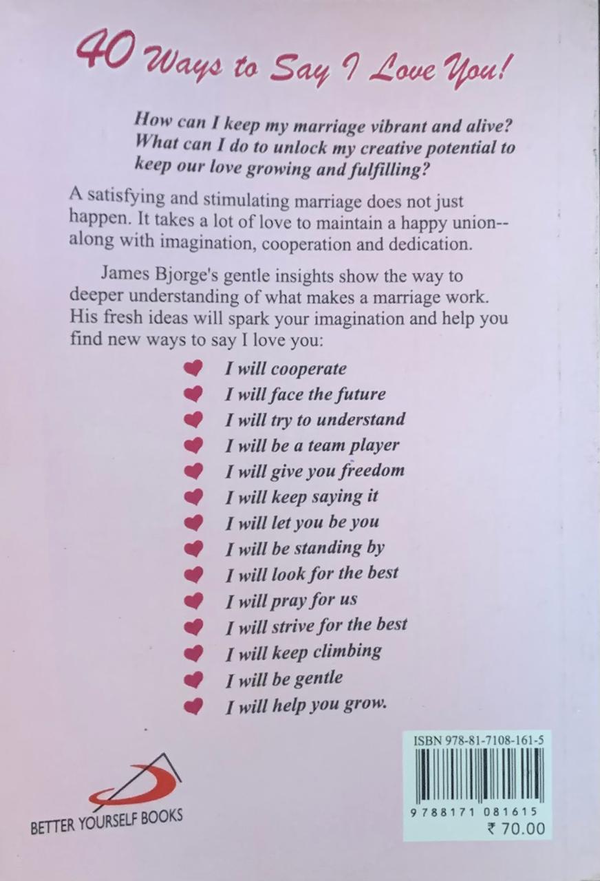 40 Ways To Say I Love You