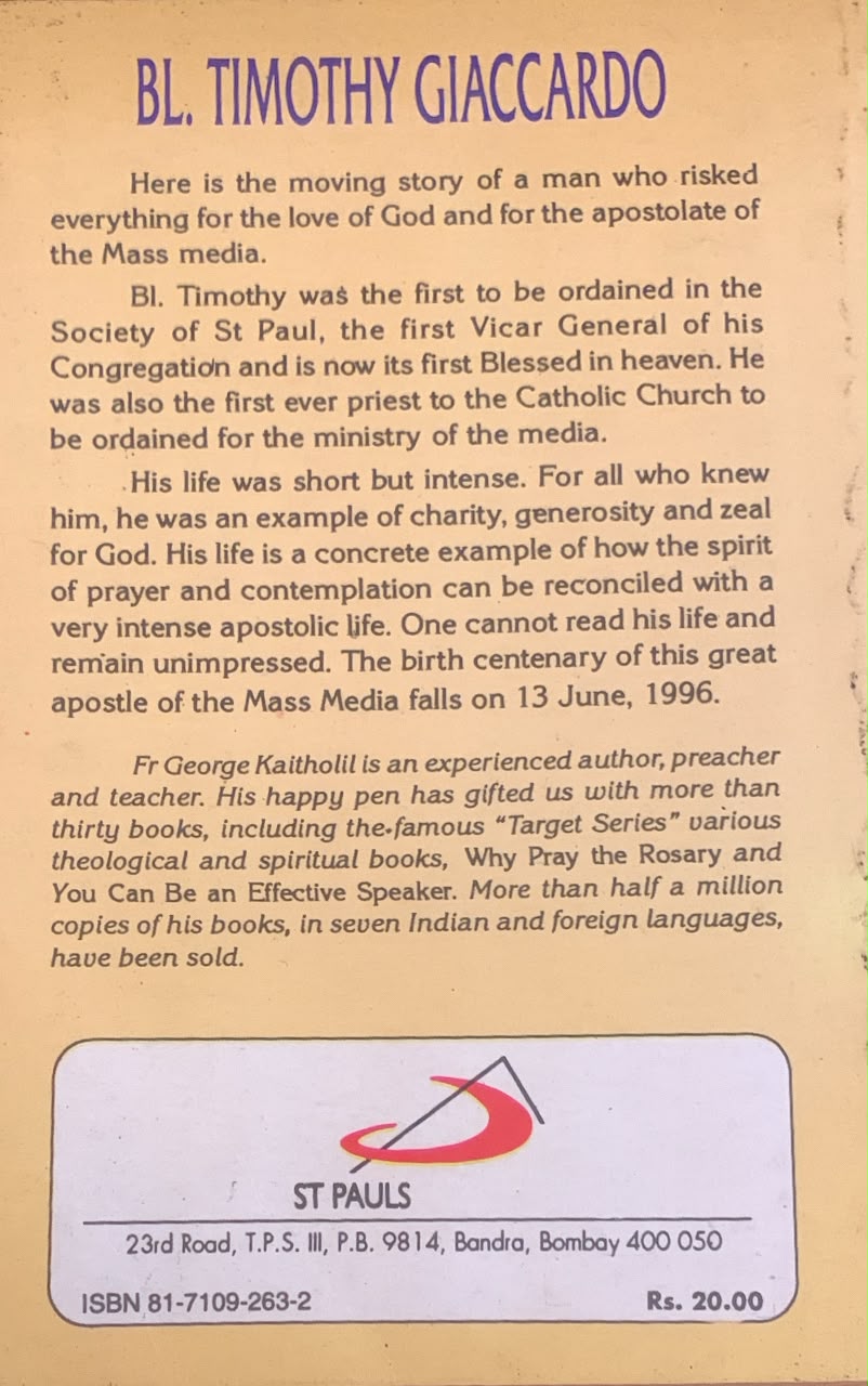 Bl Timothy Giaccardo 