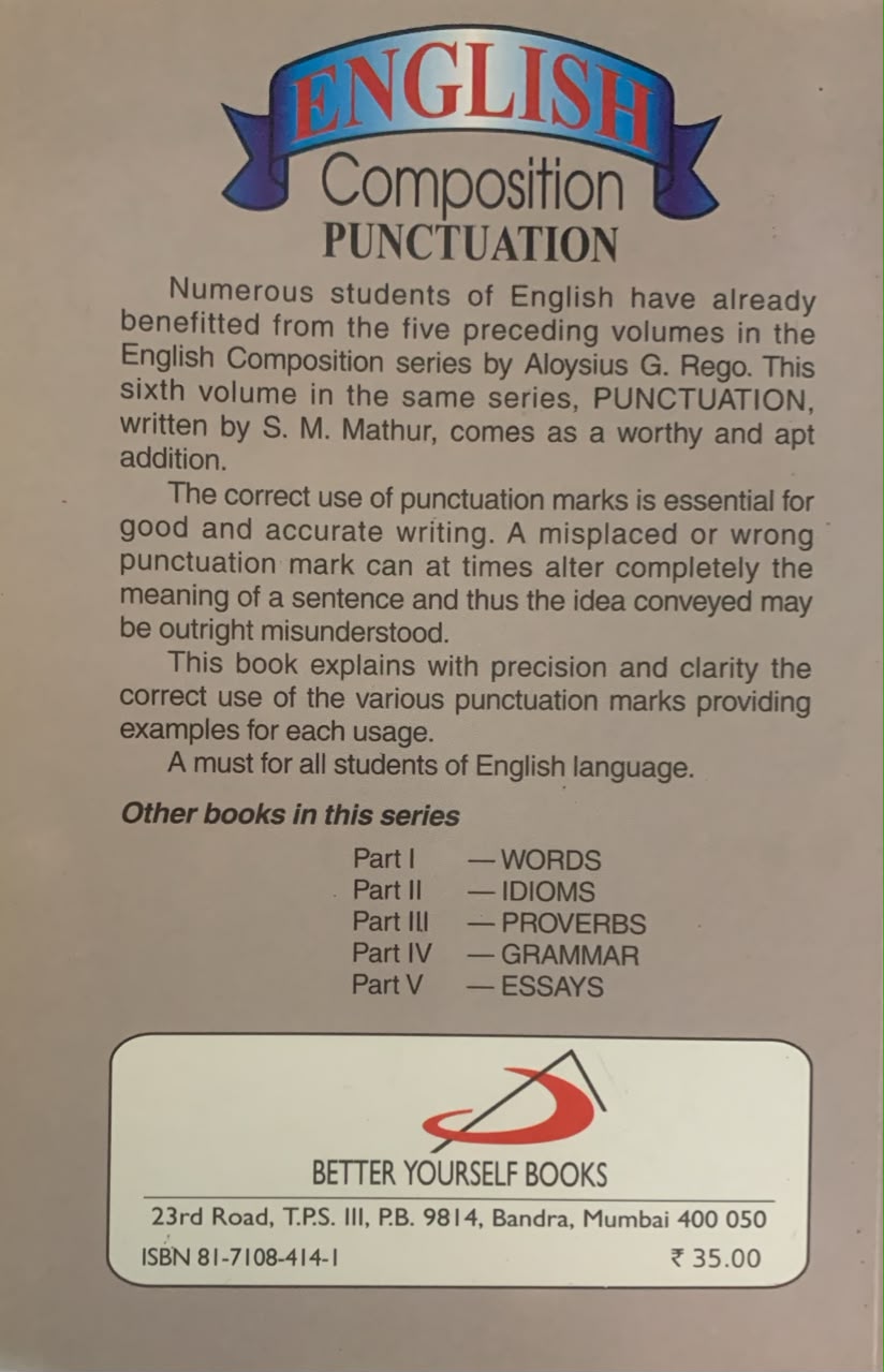 English Composition 6 Punctuation