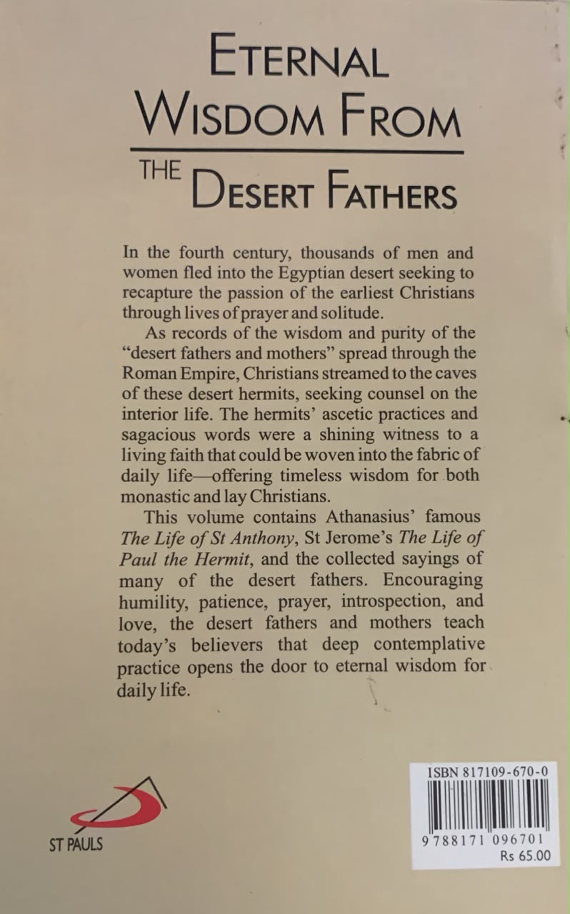 Eternal Wisdom From The Desert Fathers