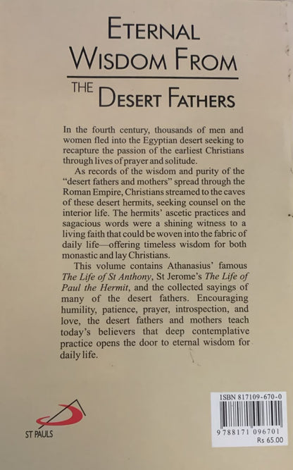 Eternal Wisdom From The Desert Fathers