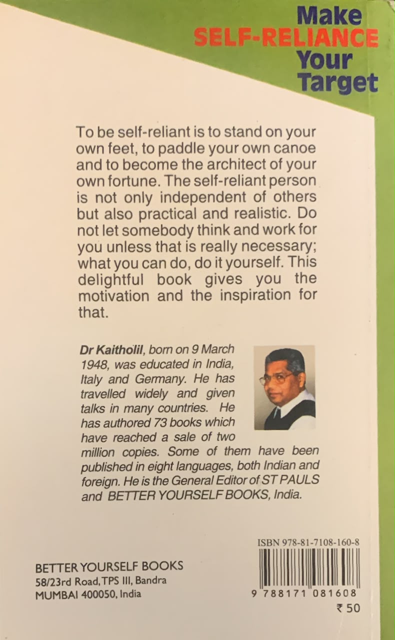 Make Self Reliance Your Target