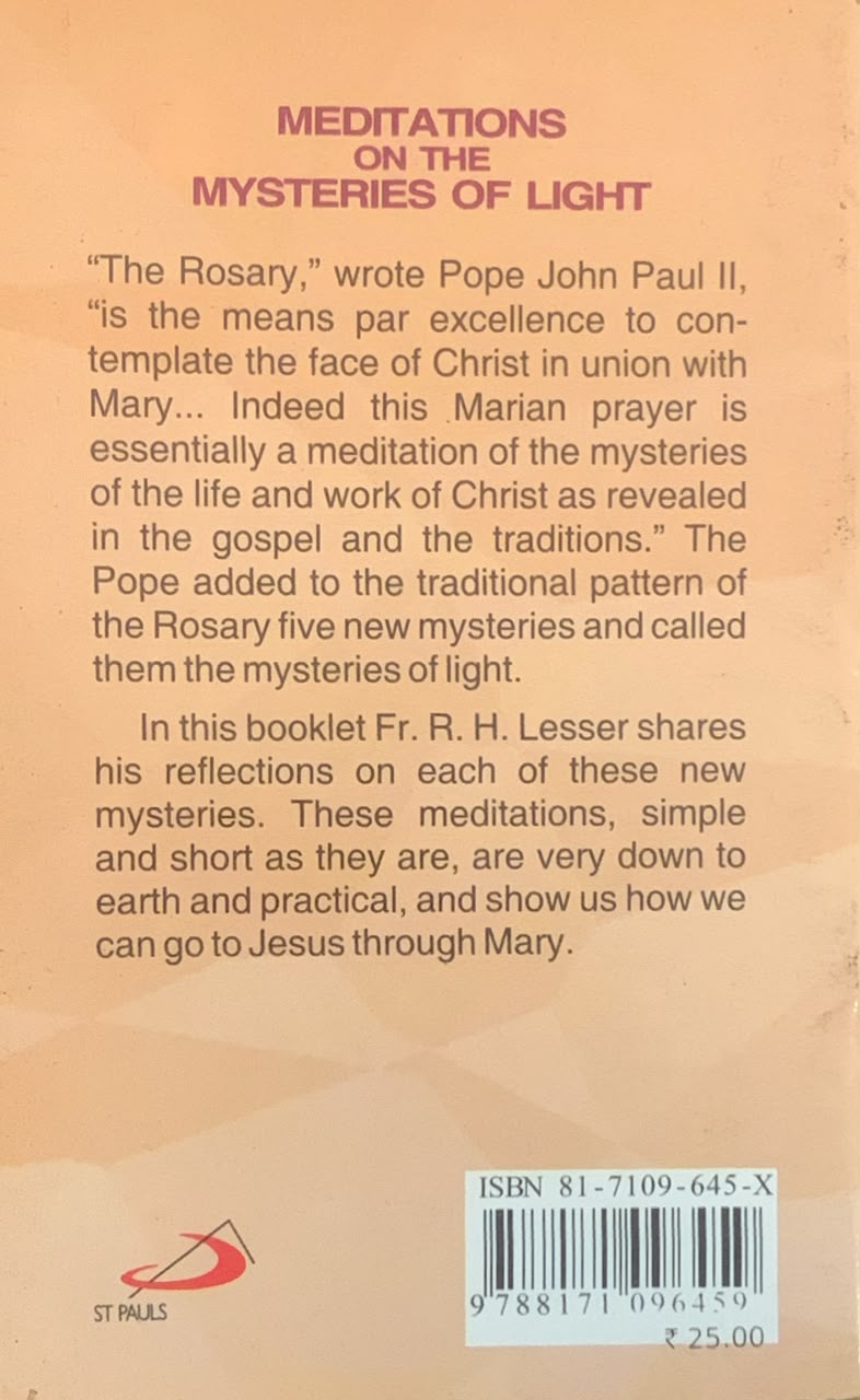 Meditations On The Mysteries Of Light