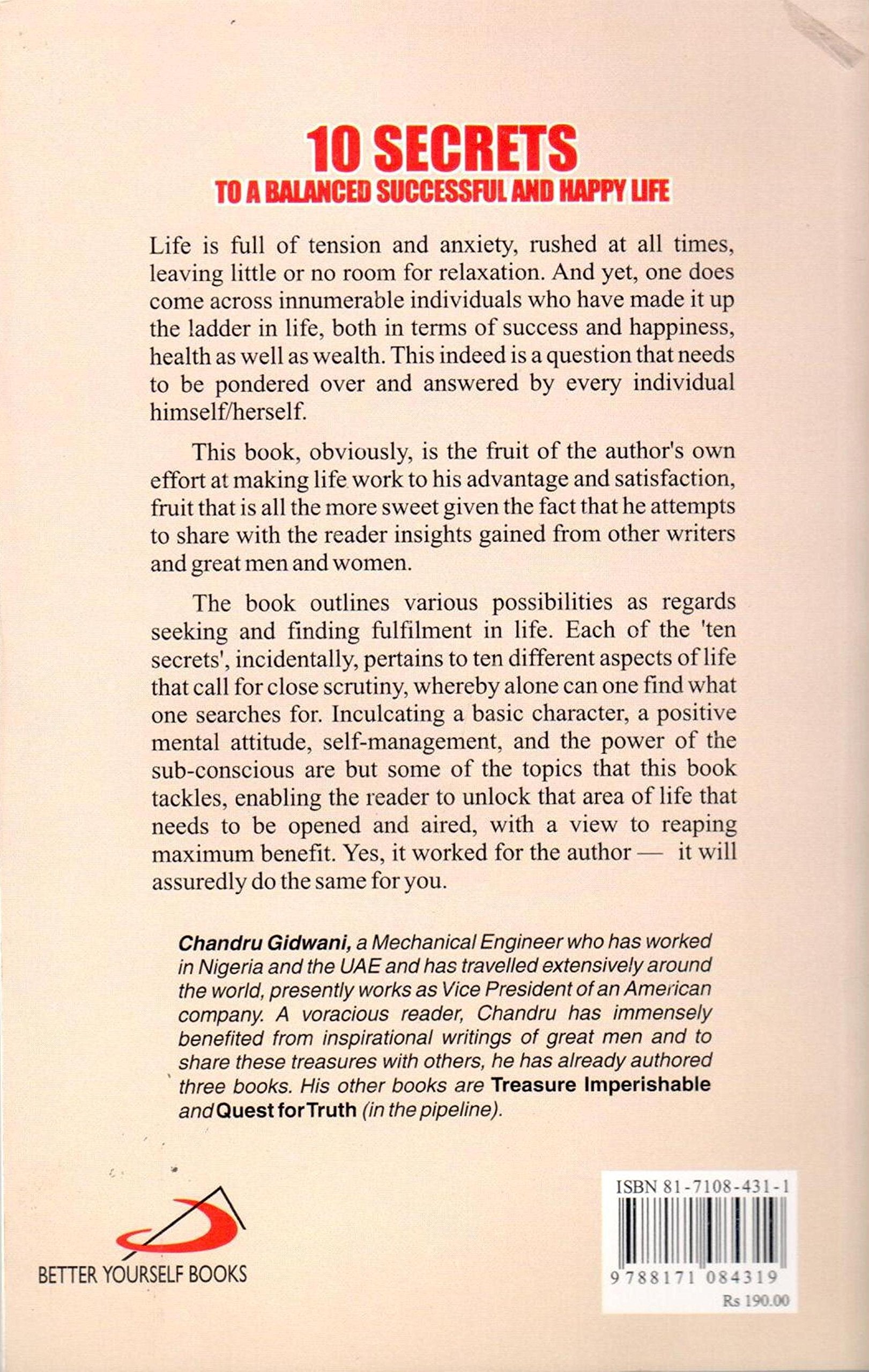10 SECRETS TO A BALANCED SUCESSFUL AND HAPPY LIFE - sophiabuy
