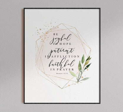 Living Words Wall Decor Be joyful in hope
