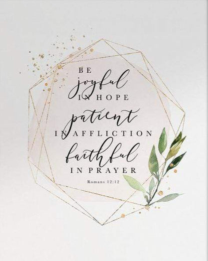 Living Words Wall Decor Be joyful in hope