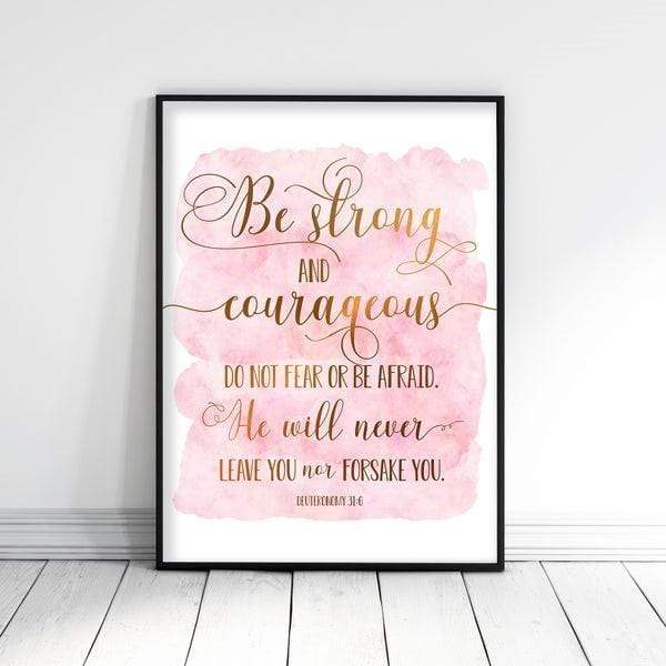 Living Words Wall Decor Be Strong and Courageous