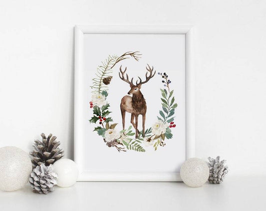 Living Words Wall Decor Christmas Deer