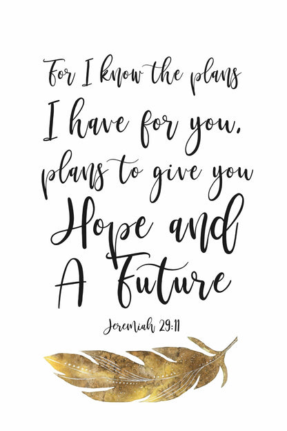 Living Words Wall Decor For I know the plans