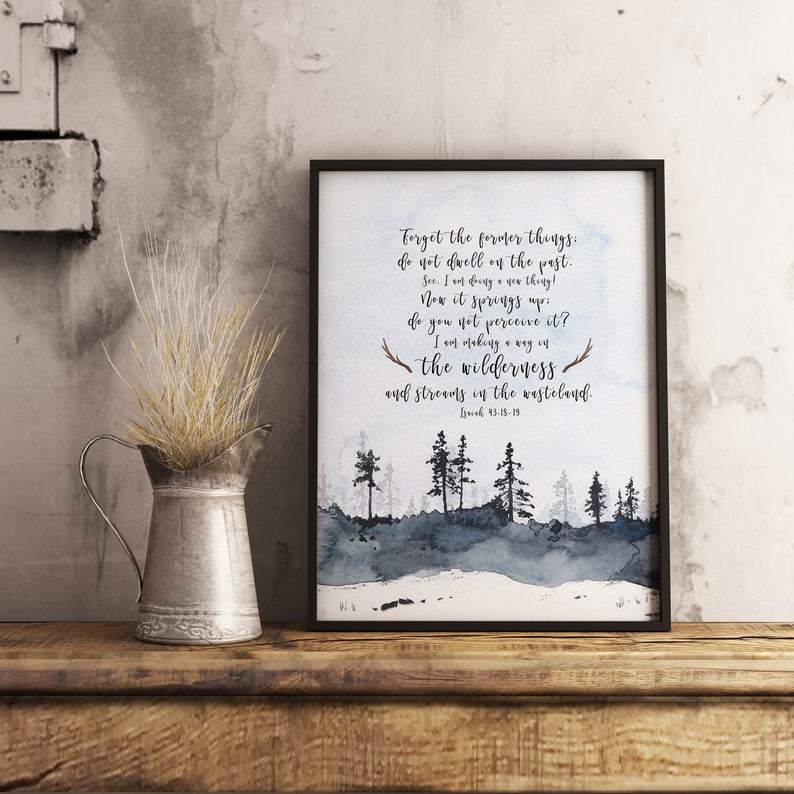 Living Words Wall Decor Forget the former thigs