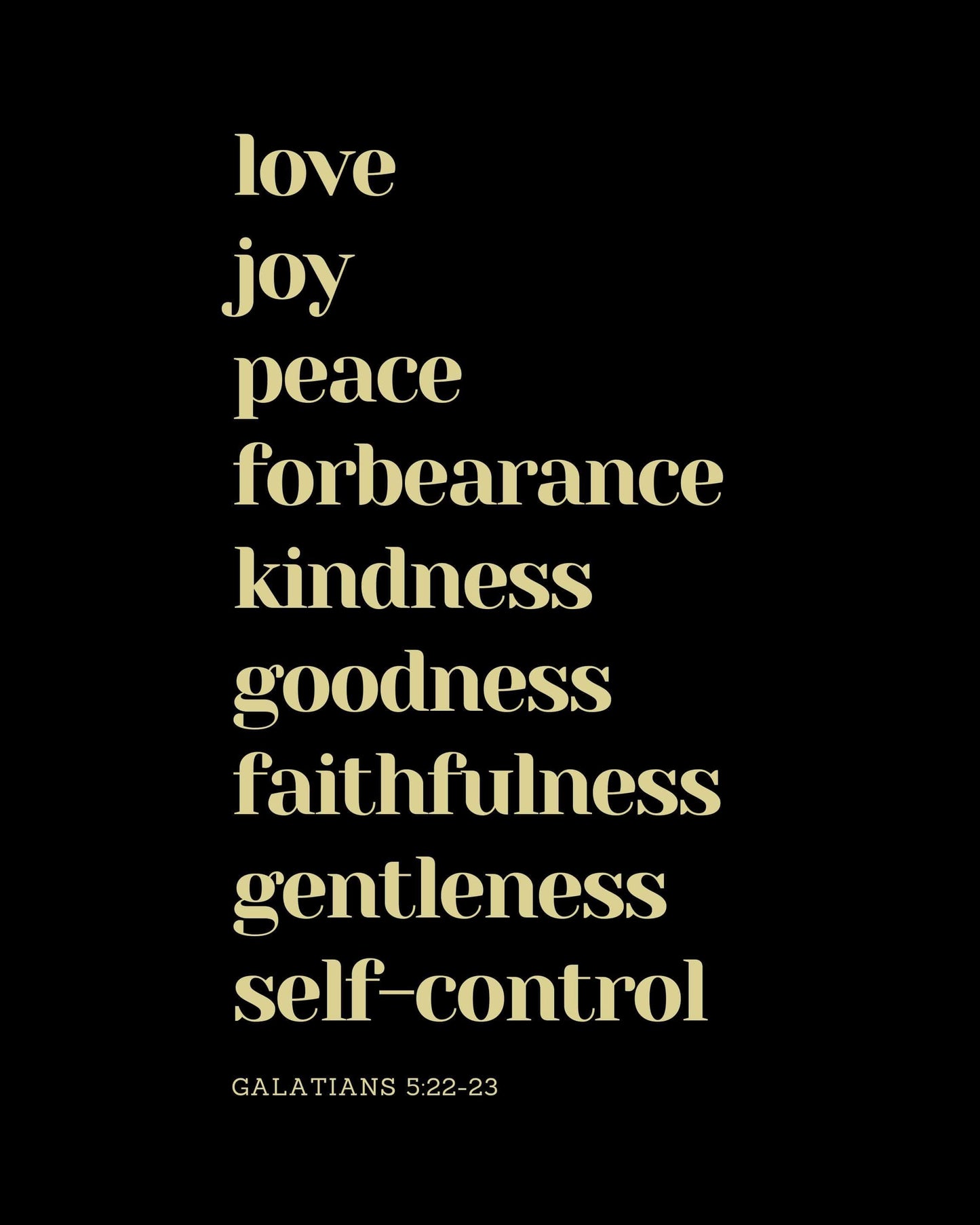 Living Words Wall Decor Fruits of the Spirit