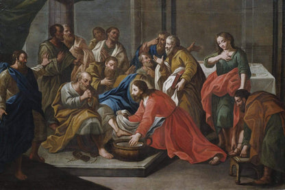 Living Words Wall Decor Jesus Christ washing the feet of the Apostles - SP27