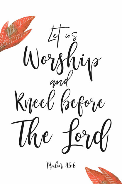 Living Words Wall Decor Kneel before The Lord