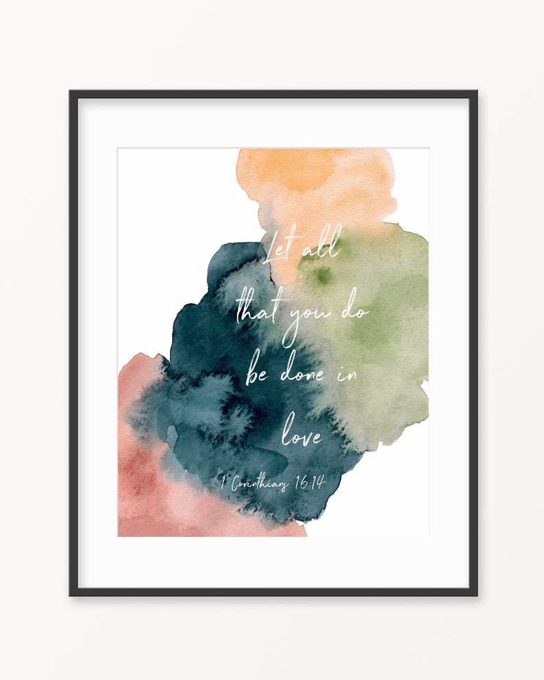 Living Words Wall Decor Let all that you do be done in Love