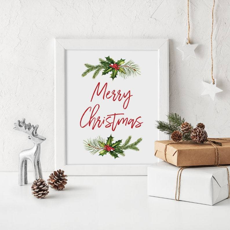Living Words Wall Decor Merry Christmas