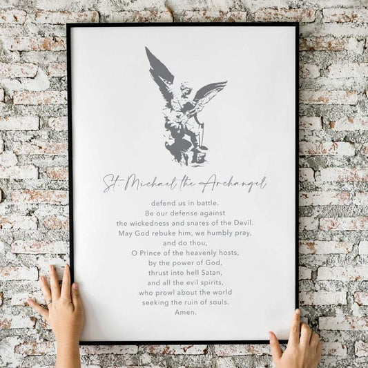 Living Words Wall Decor Prayer to St. Michael the Archangel