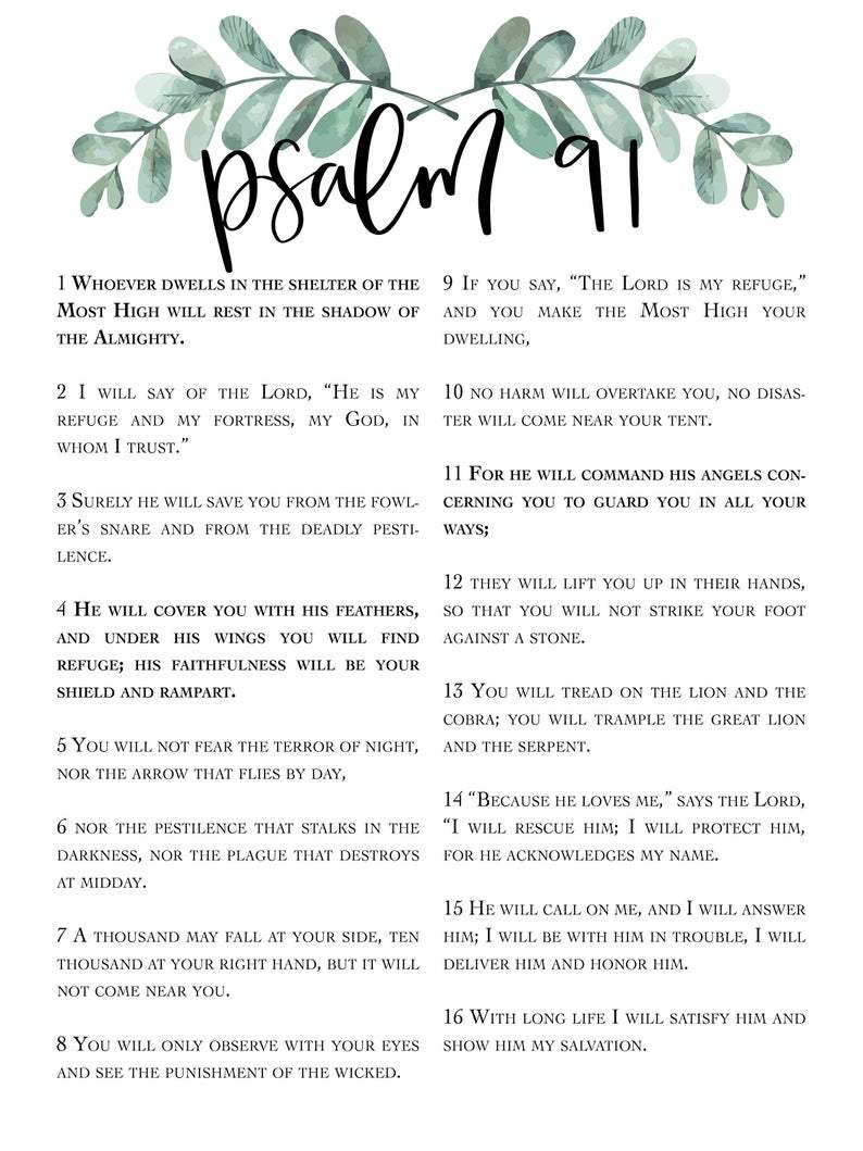 Living Words Wall Decor Psalms 91