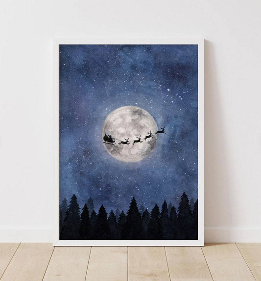 Living Words Wall Decor Santa and sleigh