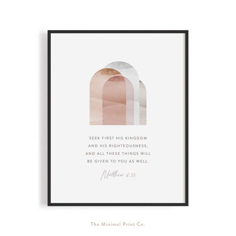 Living Words Wall Decor Seek his Kingdom