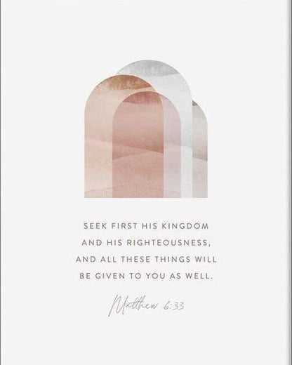 Living Words Wall Decor Seek his Kingdom