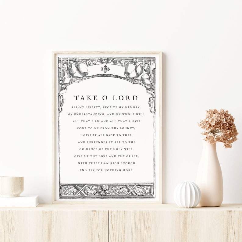 Living Words Wall Decor St. Ignatius of Loyola Prayer - CD6