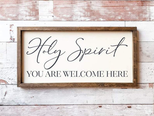 Living Words Wall Decor Standard Size - 18" x 7" Holy Spirit