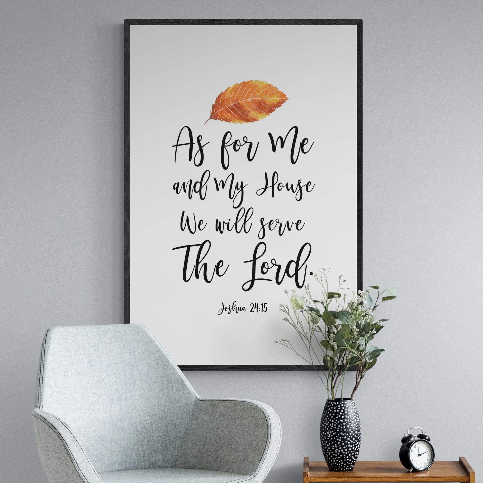 Living Words Wall Decor We will serve the Lord