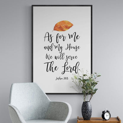 Living Words Wall Decor We will serve the Lord